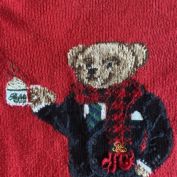 Ralph Lauren Knitted Bear Sweater - Picture 3 of 5